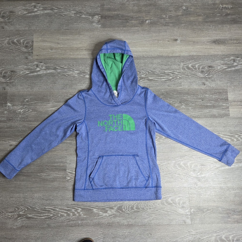 The North Face Women's Half Dome Hoodie Blue/Green - Size Small